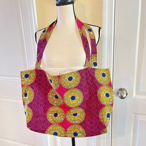 African Print Tote Bag